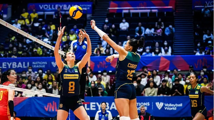 Brasil encerra a sua participação na primeira etapa da VNL neste domingo (4). Foto: FIVB