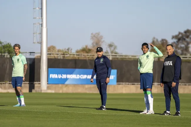 Ramon Menezes e a Seleção Brasileira Sub-20 encerraram preparação para o duelo das quartas de final contra Israel Créditos: Lesley Ribeiro/CBF