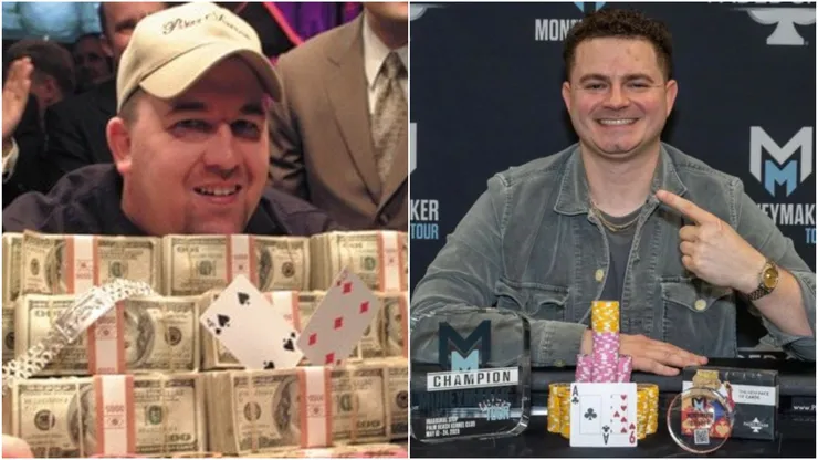 Chris Moneymaker venceu a WSOP 2003 e Michael Rossi foi campeão do Moneymaker TOur (Fotos: Reprodução Instagram oficial Chris Moneymaker @cmoneym21 e Divulgação/Moneymaker Tour)