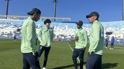 Seleção Brasileira faz reconhecimento do gramado em San Juan Créditos: Glauber Guerra/CBF