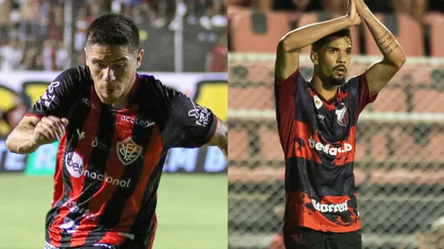 Foto: Renan Oliveira/AGIF com Osvaldo do Vitória / Foto: Diogo Reis/AGIF com Paulo Victor do Ituano