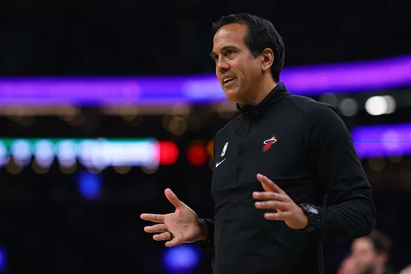 Spoelstra, um dos responsáveis pelo sucesso do Heat. Créditos: Maddie Meyer/Getty Images