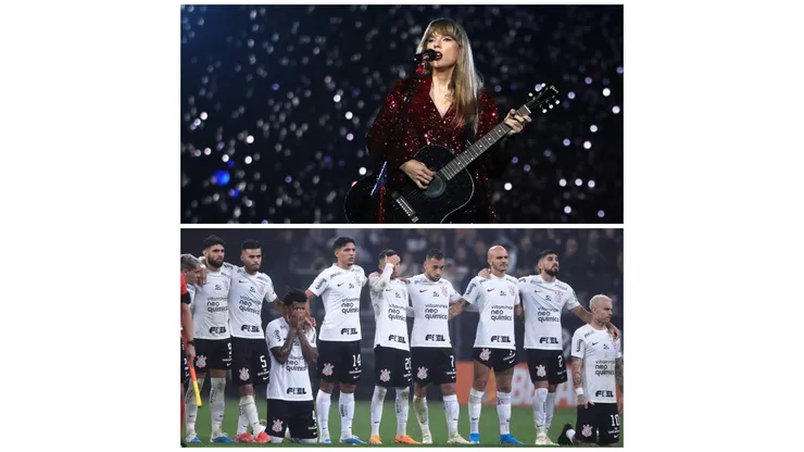Bob Levey e Ettore Chiereguini/AGIF. Taylor Swift e Corinthians: parceria que deu certo