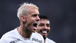 Foto: Ettore Chiereguini/AGIF - Róger Guedes comemora gol do Corinthians na Copa do Brasil