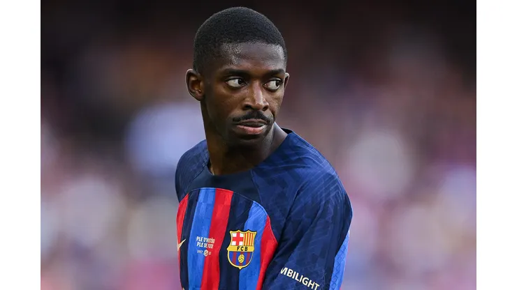 David Ramos/Getty Images. Futuro de Dembélé está a um passo de ser definido