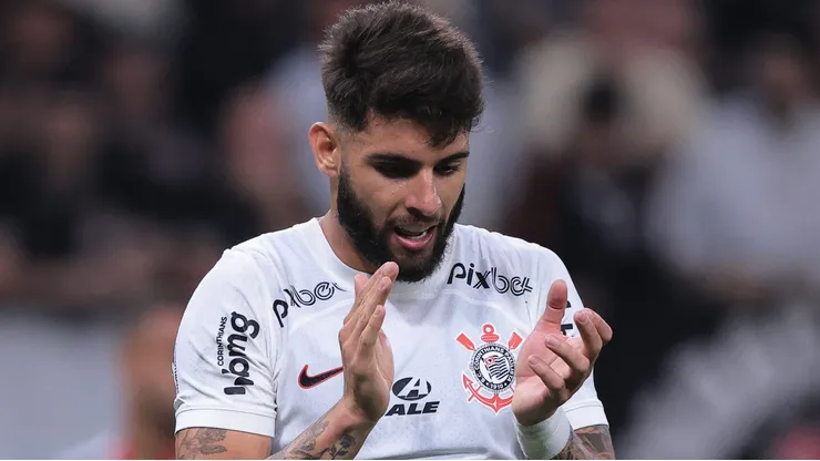 SP - SAO PAULO - 25/07/2023 - COPA DO BRASIL 2023, CORINTHIANS X SAO PAULO - Yuri Alberto jogador do Corinthians durante partida contra o Sao Paulo no estadio Arena Corinthians pelo campeonato Copa do Brasil 2023. Foto: Ettore Chiereguini/AGIF