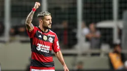 MG - BELO HORIZONTE - 29/07/2023 - BRASILEIRO A 2023, ATLETICO-MG X FLAMENGO - De Arrascaeta jogador do Flamengo comemora seu gol durante partida contra o Atletico-MG no estadio Independencia pelo campeonato Brasileiro A 2023. Foto: Gilson Lobo/AGIF