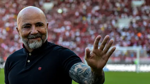 RJ - RIO DE JANEIRO - 22/07/2023 - BRASILEIRO A 2023, FLAMENGO X AMERICA - Jorge Sampaoli tecnico do Flamengo durante partida contra o America no estadio Maracana pelo campeonato Brasileiro A 2023. Foto: Thiago Ribeiro/AGIF