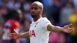 LONDON, ENGLAND - SEPTEMBER 11: Lucas Moura of Tottenham Hotspur reacts during the Premier League match between Crystal Palace and Tottenham Hotspur at Selhurst Park on September 11, 2021 in London, England. (Photo by Paul Harding/Getty Images)