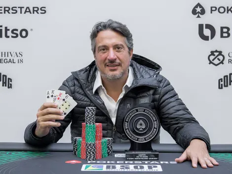 Homem forte do poker no Brasil leva troféu de campeão no BSOP