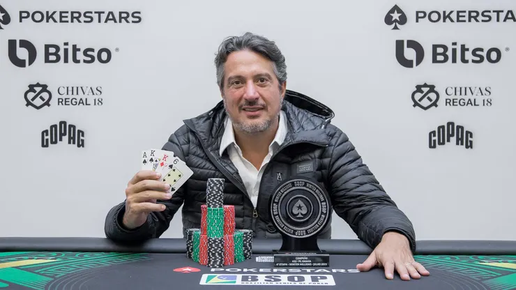 Igor 'Federal' Trafane venceu torneio no BSOP (Foto: Divulgação/BSOP)