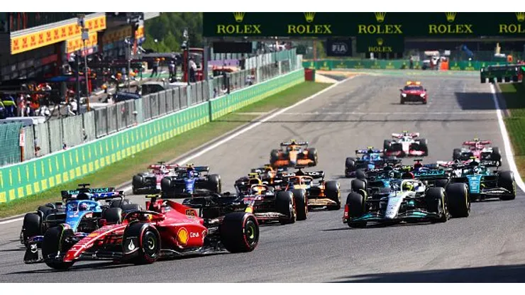 Largada do GP da Bélgica de 2022