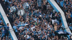Torcida do Gremio durante partida contra o Flamengo na Copa do Brasil na Arena do Gremio. Foto: Maxi Franzoi/AGIF
