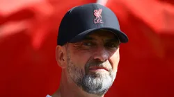 SOUTHAMPTON, ENGLAND - MAY 28: Juergen Klopp, Manager of Liverpool, looks on prior to the Premier League match between Southampton FC and Liverpool FC at Friends Provident St. Mary's Stadium on May 28, 2023 in Southampton, England. (Photo by Michael Steele/Getty Images)
