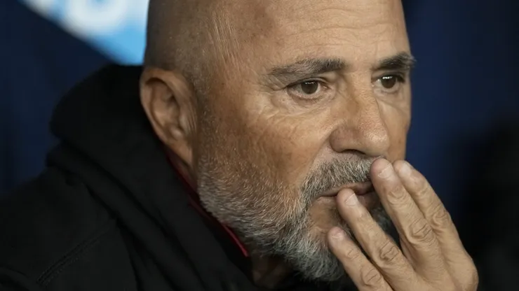 RJ - RIO DE JANEIRO - 08/06/2023 - LIBERTADORES 2023, FLAMENGO X RACING - Jorge Sampaoli tecnico do Flamengo durante partida contra o Racing no estadio Maracana pelo campeonato Libertadores 2023. Foto: Jorge Rodrigues/AGIF