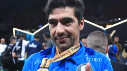 DF - Brasilia - 28/01/2023 - SUPERCOPA 2023 FINAL, PALMEIRAS X FLAMENGO - Abel Ferreira tecnico do Palmeiras comemora vitoria ao final da partida contra o Flamengo no estadio Mane Garrincha pelo campeonato SuperCopa 2023. Foto: Ettore Chiereguini/AGIF