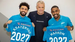 Foto: Divulgação/Zenit - Zenit, de Claudinho e Wendel, quer Bitello do Grêmio para a próxima temporada