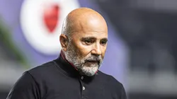 SP - SANTOS - 25/06/2023 - BRASILEIRO A 2023, SANTOS X FLAMENGO - Jorge Sampaoli tecnico do Flamengo durante partida contra o Santos no estadio Vila Belmiro pelo campeonato BRASILEIRO A 2023. Foto: Abner Dourado/AGIF