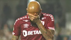 PR - CURITIBA - 24/07/2023 - BRASILEIRO A 2023, CORITIBA X FLUMINENSE - Felipe Melo jogador do Fluminense lamenta chance perdida durante partida contra o Coritiba no estadio Couto Pereira pelo campeonato Brasileiro A 2023. Foto: Gabriel Machado/AGIF