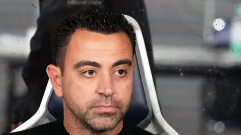 Xavi Hernandez, treinador do Barcelona, durante partida da pré-temporada. Foto: Koji Watanabe/Getty Images
