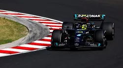 Hamilton durante o GP da Hungria