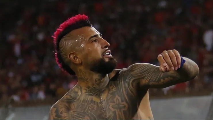 Foto: Marcelo Hernandez/Getty Images - Vidal em ação pelo Chile