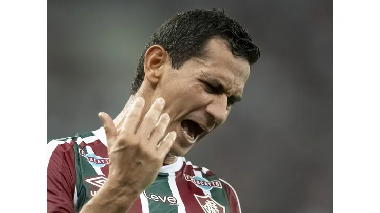 RJ - RIO DE JANEIRO - 18/04/2023 - LIBERTADORES 2023, FLUMINENSE X THE STRONGEST - Paulo Henrique Ganso jogador do Fluminense reclama com a arbitragem durante partida contra o The Strongest no estadio Maracana pelo campeonato Libertadores 2023. Foto: Jorge Rodrigues/AGIF