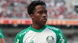 PR - CURITIBA - 02/07/2023 - BRASILEIRO A 2023, ATHLETICO-PR X PALMEIRAS - Endrick jogador do Palmeiras durante aquecimento antes da partida contra o Athletico-PR no estadio Arena da Baixada pelo campeonato Brasileiro A 2023. Foto: Robson Mafra/AGIF