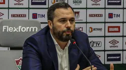 Foto: Marcelo Gonçalves / Fluminense F.C - Mário em coletiva concedida no mês de maio