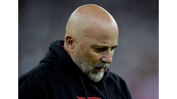 RJ - RIO DE JANEIRO - 28/06/2023 - LIBERTADORES 2023, FLAMENGO X AUCAS - Jorge Sampaoli tecnico do Flamengo durante partida contra o Aucas no estadio Maracana pelo campeonato Libertadores 2023. Foto: Alexandre Loureiro/AGIF