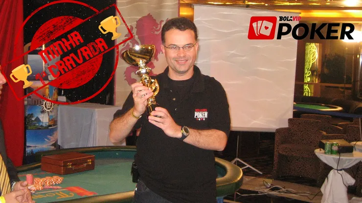 Sérgio Braga venceu torneio de poker em 2007 (Foto: Montagem com imagem de acervo pessoal)