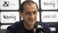 Coletiva Ramón Díaz no CT Moacyr Barbosa em 17 de julho de 2023. Foto: Daniel RAMALHO/VASCO