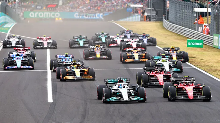 Largada do GP da Hungria de 2022