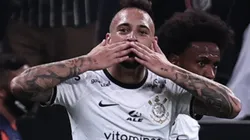 SP - Sao Paulo - 26/04/2022 - LIBERTADORES 2022, CORINTHIANS X BOCA JUNIORS - Maycon jogador do Corinthians comemora seu gol durante partida contra o Boca Juniors no estadio Arena Corinthians pelo campeonato Copa Libertadores 2022. Foto: Ettore Chiereguini/AGIF