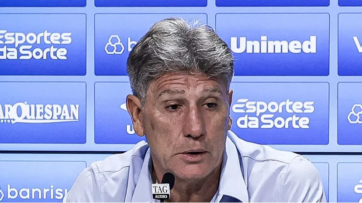RS - PORTO ALEGRE - 25/06/2023 - BRASILEIRO A 2023, GREMIO X CORITIBA - Renato Portaluppi tecnico do Gremio durante coletiva apos vitoria em partida contra o Coritiba no estadio Arena do Gremio pelo campeonato BRASILEIRO A 2023. Foto: Maxi Franzoi/AGIF