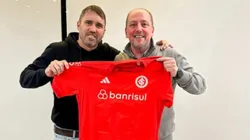 Foto: Divulgação/Internacional - Coudet e Barcellos: técnico acertou retorno ao Colorado