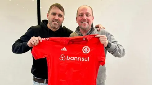 Foto: Divulgação/Internacional - Coudet e Barcellos: técnico acertou retorno ao Colorado