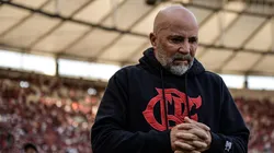 Foto: Thiago Ribeiro/AGIF - Jorge Sampaoli, tecnico do Flamengo, durante partida contra o Fluminense no estadio Maracana pelo campeonato Brasileiro A 2023.