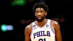 Embiid durante os últimos playoffs da NBA