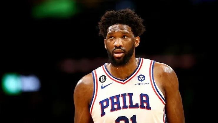 Embiid durante os últimos playoffs da NBA