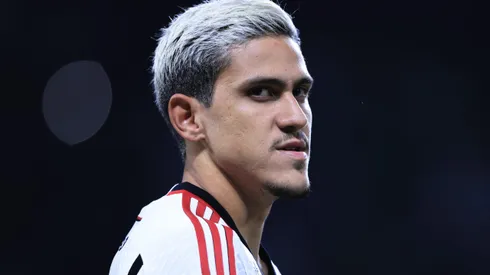 SP - SAO PAULO - 08/07/2023 - BRASILEIRO A 2023, PALMEIRAS X FLAMENGO - Pedro jogador do Flamengo durante partida contra o Palmeiras no estadio Arena Allianz Parque pelo campeonato Brasileiro A 2023. Foto: Ettore Chiereguini/AGIF