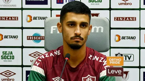 Rio de Janeiro, RJ - Brasil - 13/07/2023 - CTCC - Daniel durante a coletiva de imprensa. FOTO DE MAILSON SANTANA/ FLUMINENSE FC