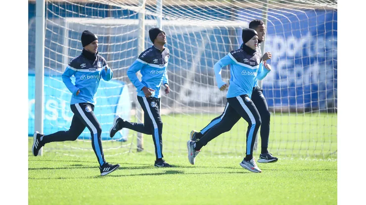 Reservas do Grêmio fazem treinos leve de corrida no CT Luiz Carvalho. Foto: Flickr oficial Grêmio/LUCAS UEBEL