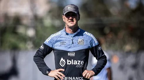 Foto: Raul Baretta/ Santos FC - Turra durante treino de quinta-feira (13)