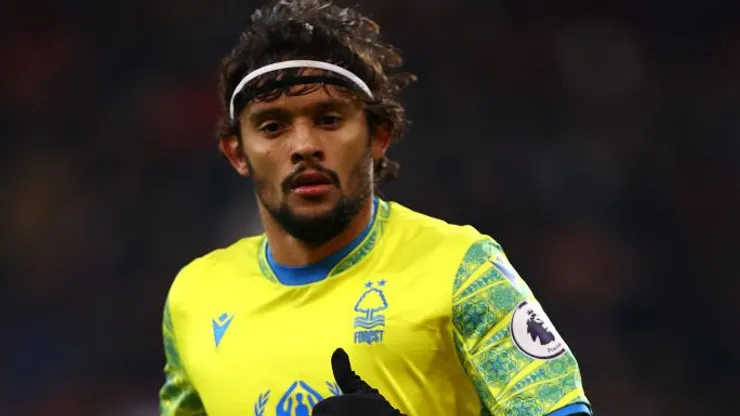 BOURNEMOUTH, ENGLAND - JANUARY 21: Gustavo Scarpa of Nottingham Forest during the Premier League match between AFC Bournemouth and Nottingham Forest at Vitality Stadium on January 21, 2023 in Bournemouth, England. (Photo by Michael Steele/Getty Images)
