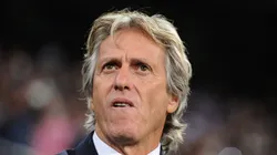 MADRID, SPAIN - SEPTEMBER 14: Manager Jorge Jesus of Sporting Clube de Portugal looks on before the start of the UEFA Champions League Group F match between Real Madrid CF and Sporting Clube de Portugal at estadio Santiago Bernabeu on September 14, 2016 in Madrid, Spain. (Photo by Denis Doyle/Getty Images)