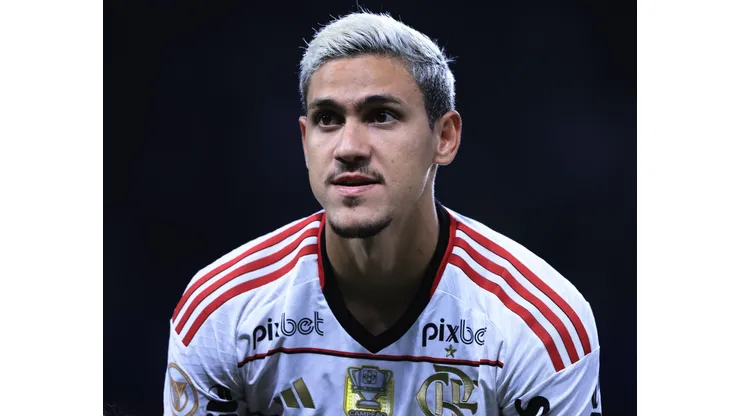 SP - SAO PAULO - 08/07/2023 - BRASILEIRO A 2023, PALMEIRAS X FLAMENGO - Pedro jogador do Flamengo durante partida contra o Palmeiras no estadio Arena Allianz Parque pelo campeonato Brasileiro A 2023. Foto: Ettore Chiereguini/AGIF