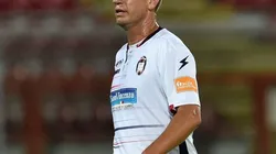 PERUGIA, ITALY - JUNE 26: Maximiliano Lopez of FC Crotone looks on during the serie B match between AC Perugia and FC Crotone on June 26, 2020 in Perugia, Italy. (Photo by Giuseppe Bellini/Getty Images for Lega Serie B)