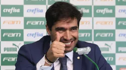 Abel Ferreira em sua apresentação oficial no Palmeiras.