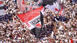 Torcida do SPFC está comparecendo em grande número ao Morumbi